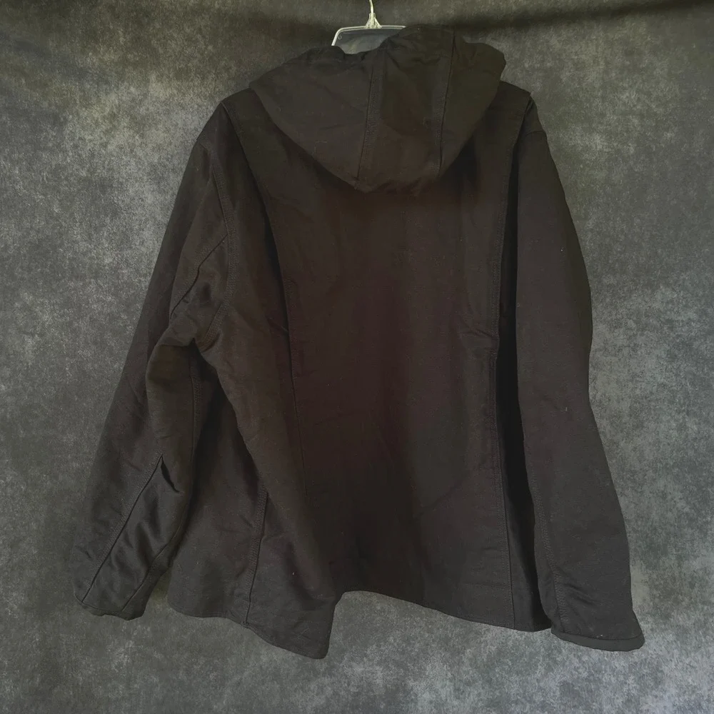 Carhartt Mens 3X Black Sherpa Lined Jacket‎ Loose Fit Heavyweight Work Utility